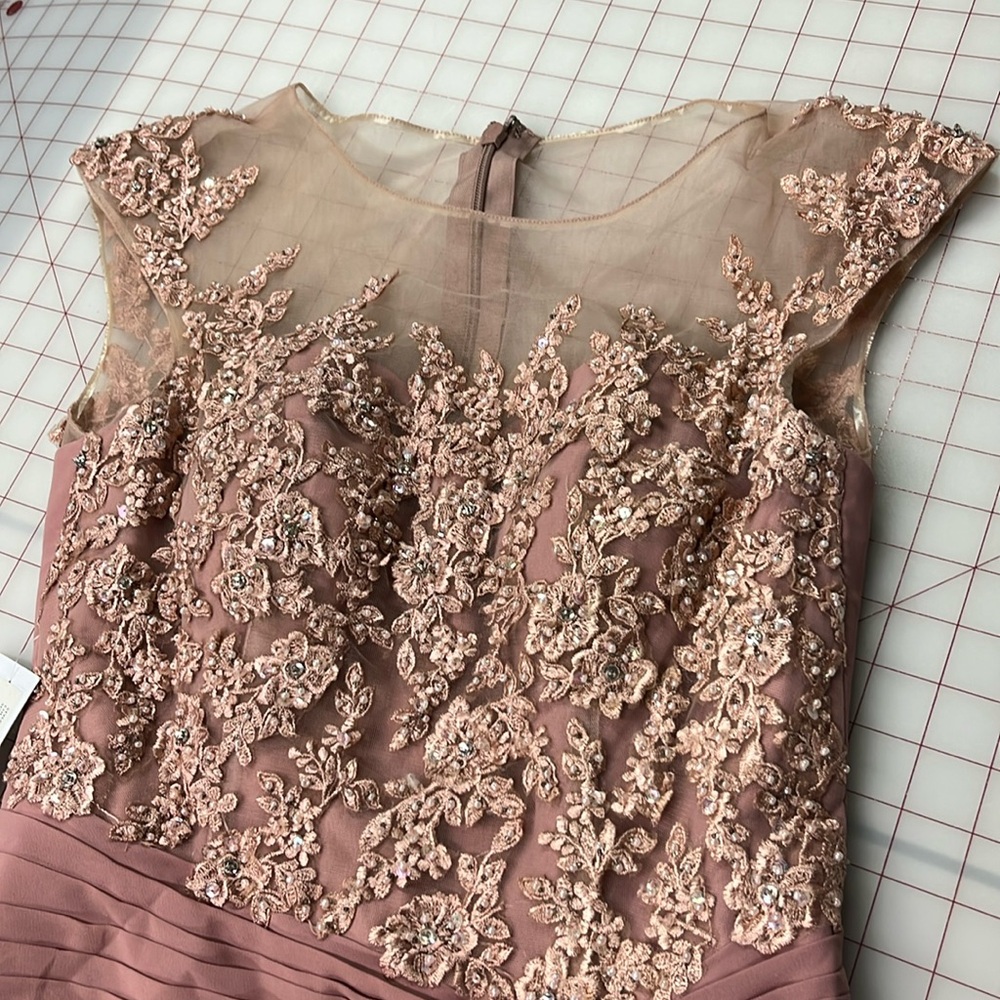AZAZIE NWT "Libby" Mother/Aunt of the Bride Dusty Rose Bridesmaid/Prom Dress 6 - Picture 9 of 16